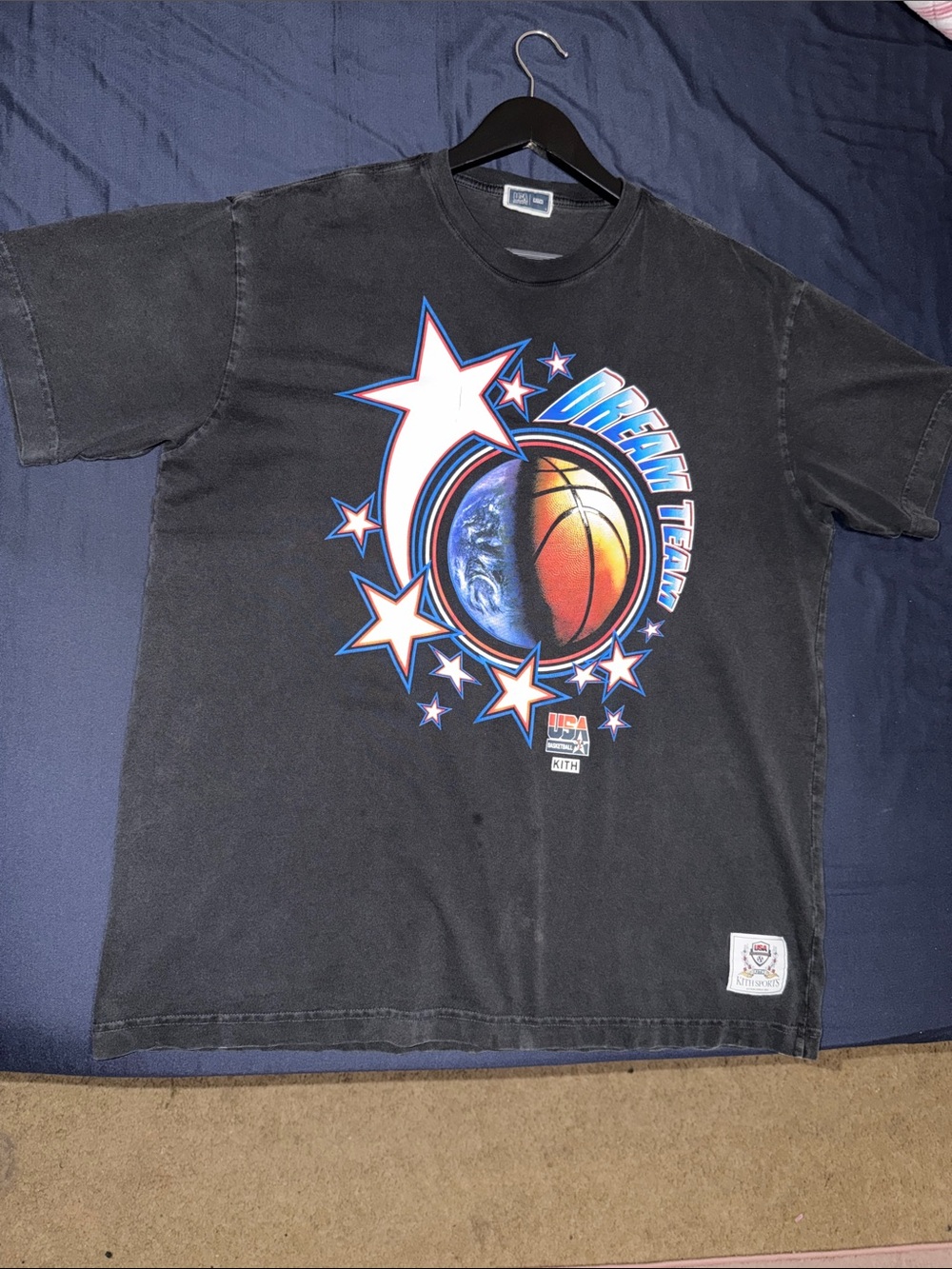 Kith vintage tee Dream Team USA Basketball Size L Mens Used - Picture 9 of 11